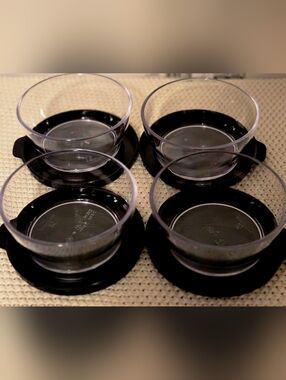 Tupperware Clearly Elegant X Small Bowl Set/4 NWT